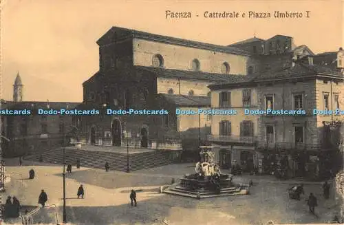 R545356 Faenza Cattedrale e Piazza Umberto I G Baschetti