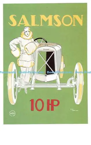 R541789 Salmson 10 IP Dalkeith Classic Poster Card No P 46 Rene Vincent 1922