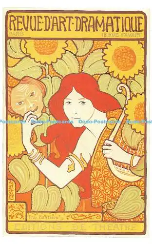 R541799 Paris Revue D Art Dramatique Dalkeith Poster Karte P 124 Paul Berthon 189