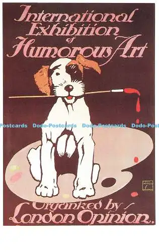 R541803 Internationale Ausstellung Humorvolle Kunst London Meinung Dalkeith Poster Auto
