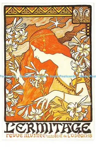 R541808 L Ermitage Revue Illustree Dalkeith Poster Card P 125 Paul Berthon 1897