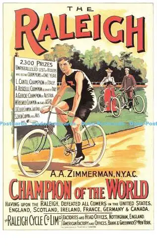 R541814 The Raleigh Champion of the World Dalkeith Classic Poster Card P 73 Geor