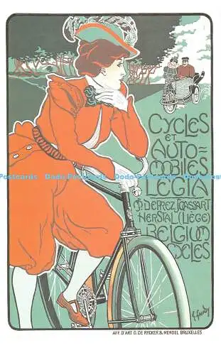 R541821 Cycles et Automobiles Legta Dalkeith Classic Poster Card P 75 Georges Ga