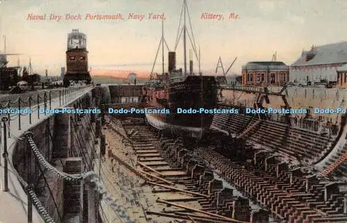 R549303 Kittery Me Naval Trockendock Portsmouth Navy Yard G W Morris