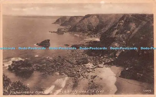 R549321 Fisherman Cove und North Cliffs in der Nähe von St Ives F Frith