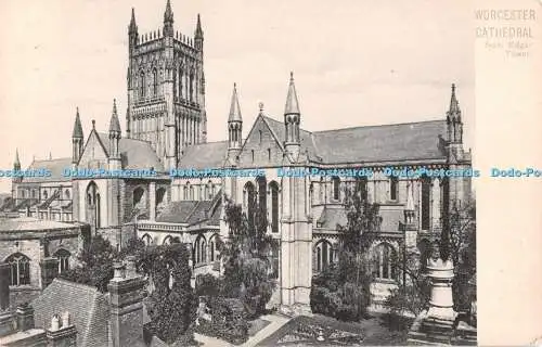 R547287 Worcester Cathedral vom Edgar Tower Platino Foto Postkarte Bild St