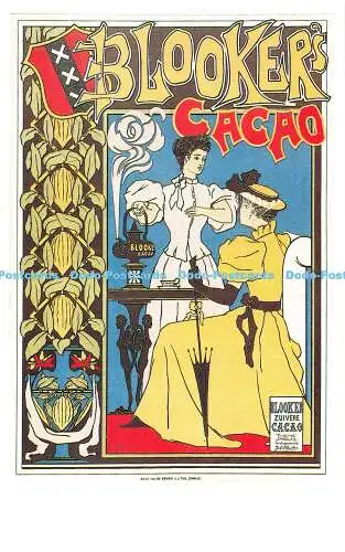 R541885 Blooker Cacao Dalkeith Poster Karte P 248 Jan Ros 1895