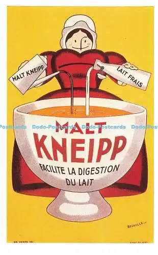 R541895 Malz Kneipp Facilite la Digestion du Lait Dalkeith Poster Karte P 250 G P