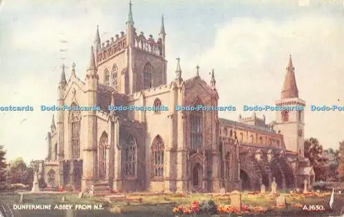 R545479 Dunfermline Abbey From N E Valentine Art Colour 1958