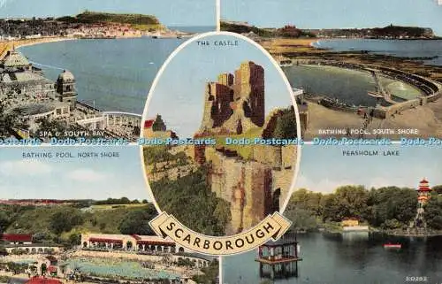 R545488 Scarborough The Castle E T W Dennis Multi View