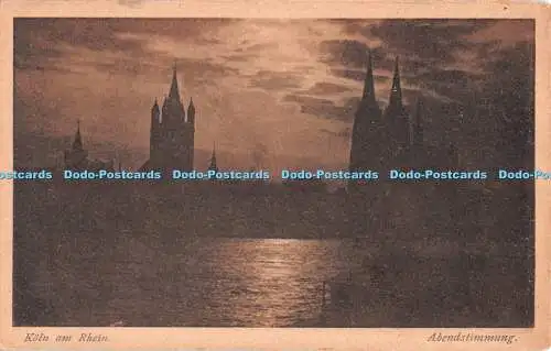 R549421 Köln am Rhein Abendstimmung Franz Manger Nr 120