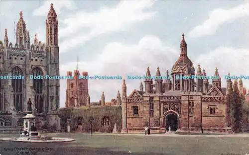 R545550 Kings College Chapel and Gate Cambridge A R Quinton Salmon