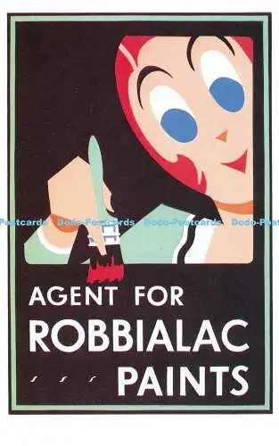 R541994 Agent for Robbialac Paints Dalkeith Poster Card P 283 Anonymous 1925