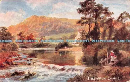 R543115 Llansantfraid Bridge S Hildesheimer Welsh Series No 5351 1907