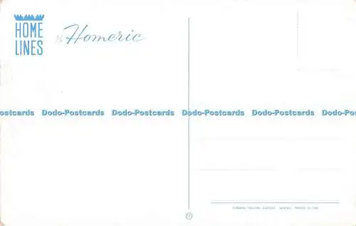 R545569 Home Lines S S Homeric Tormena Industrie Grafiche Genova