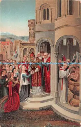 R549501 Brugge Die Ankunft in Rom Memling Stengel