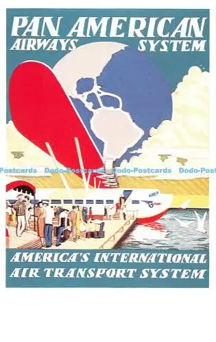 R542056 Pan American Airways System Dalkeith Classic Poster Card No P 57 1929