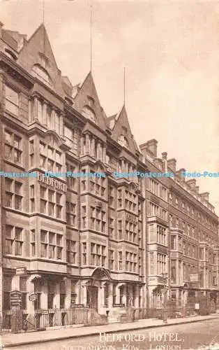 R542108 London Southampton Row Bedford Hotel Vandyck Printers 1921