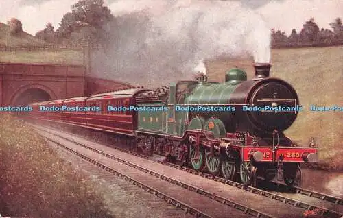 R545710 G N Ry Leeds Speisewagen Express bei Hadley Holztunnel Lokomotive Publi