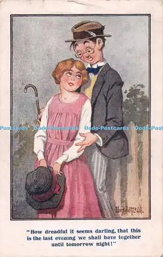 R549635 How Dreadful It Seems Darling Inter Art Comique Series No 2808 Donald Mc