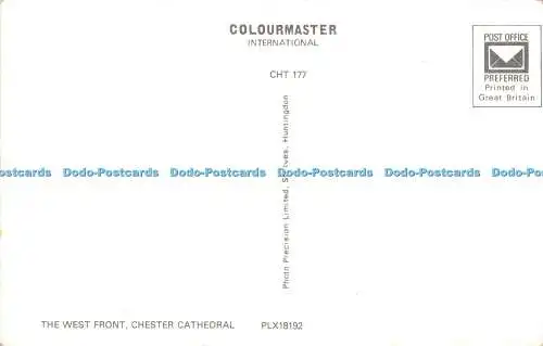 R547656 Chester Cathedral The West Front Photo Precision Limited Colourmaster In
