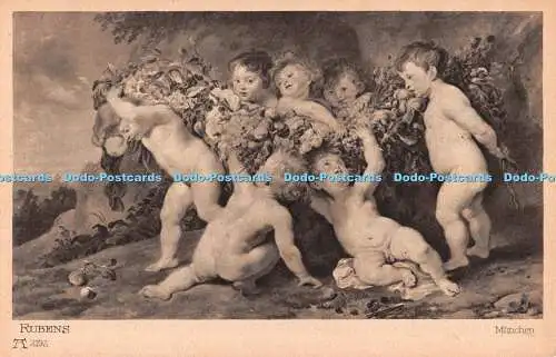 R543359 München Die Früchtegirlande Rubens F A Ackermann Nr 2192