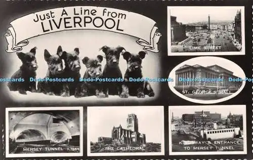 R543362 Nur eine Linie vom Liverpool Mersey Tunnel Valentine RP Multi View