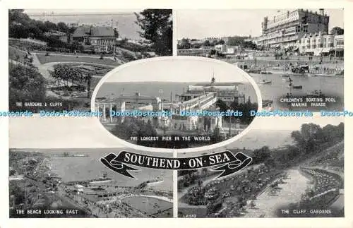 R543363 Southend on Sea The Gardens and Cliffs Lansdowne Multi View