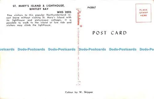 R545847 St Marys Island and Lighthouse Whitley Bay WHS 2025 Plastichrome Colourp
