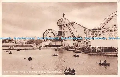 R545852 Big Dipper and Boating Pool Blackpool S S 21 1932