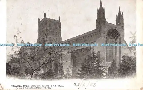 R545886 Tewkesbury Abbey aus N W Burrows Royal Serie Nr 76 1903