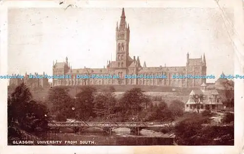 R545914 Glasgow University from South Milton Photolette Series No 7 Woolstone Br