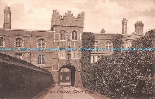 R543472 Cambridge Jesus College Great Gate F Frith No 26534