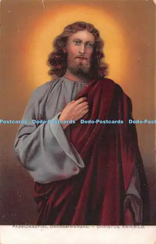 R549851 Passionsspiel Oberammergau Christus Kniebild Oberammergauer Kunstverlag