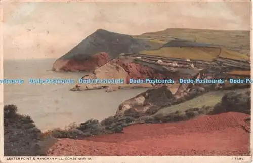 R543483 Combe Martin Lester Point and Hangman Hill H M Jarvis The Library and Se