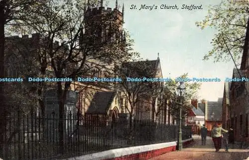 R543504 St Marys Church Stafford W Shaw Burslem 2734 S W B