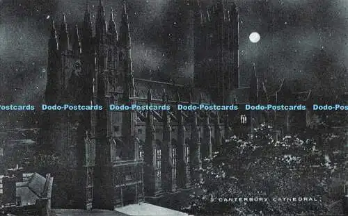 R549916 Canterbury Cathedral Davidson Bros Moonlight Serie Nr 7049