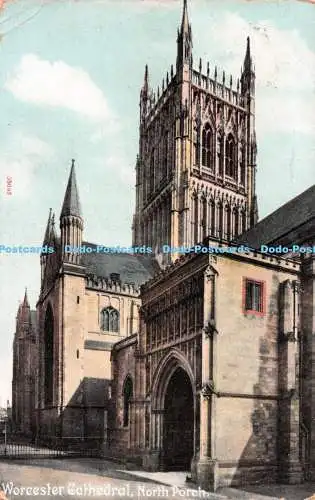 R546028 Worcester Cathedral North Porch F Frith 1908