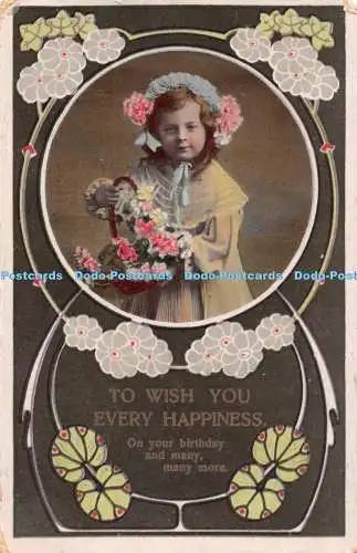 R546037 To Wish You Every Happiness M P P C Co 1911