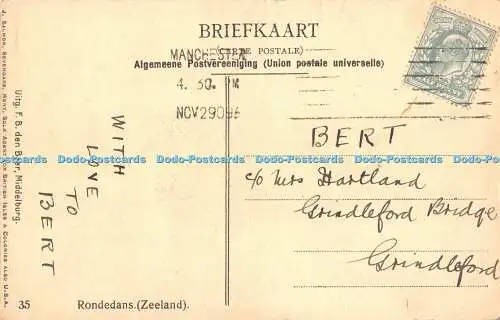 R543574 Rondedans Zeeland Uitg F B den Boer Middelburg Salmon 1909