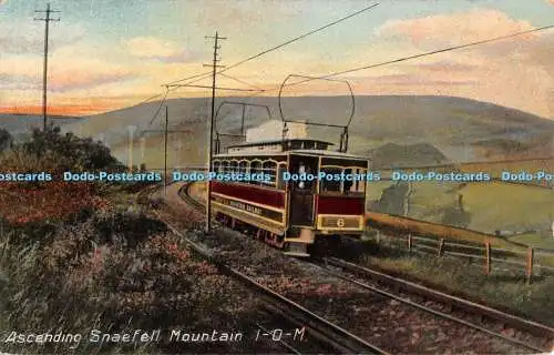 R549953 Aufsteigender Snaefell Berg Postkarte