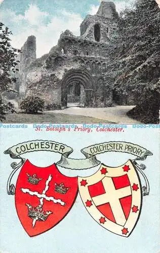 R546066 Colchester St Botolph Priory Jarrold Series No 2073 1906