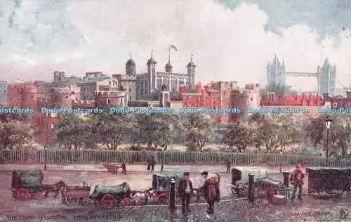 R547947 Der Tower of London vom Tower Hill Tuck Oilette Postkarte Nr 6476 Charle