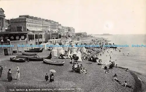 R547966 St Leonards on Sea The Beach and Bathing Station Sussex Photographic