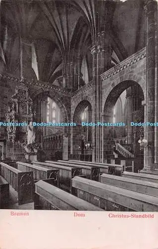 R546160 Bremen Dom Christus Standbild Gebr Isenbeck