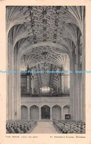 R546198 Windsor St George Chapel The Nave from the West Tuck