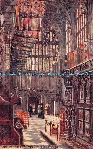 R548047 Chapel of Henry VII Westminster Abbey Tuck Oilette No 7033 Charles E Flo