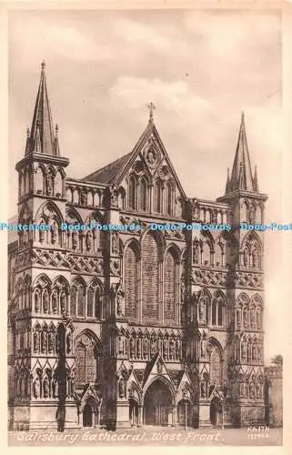 R546213 Salisbury Cathedral West Front F Frith