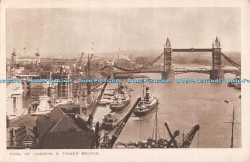 R550132 Pool of London and Tower Bridge D F and S Bill Hopkins Collection 1948