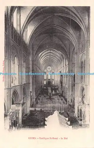 R546268 Reims Basilique St Remi La Nef Gontier